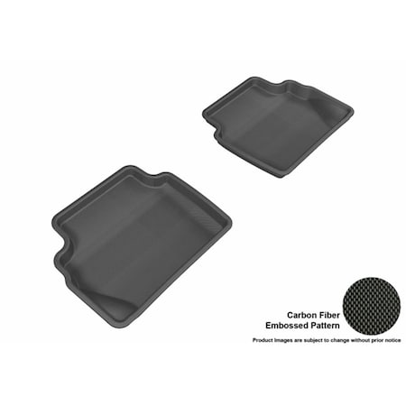 U-Ace 3D Maxpider Second Row Custom Fit Kagu Black Floor Mat for 2011-2016 HB Ford Fiesta Models L1FR08021509